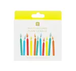 Candles | Flame Multicolored | 12 Pack