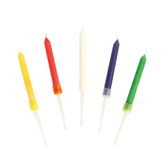 Candles | Flame Multicolored | 12 Pack