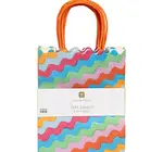 Gift Bags | Wavy Multicolor | 8 Pack
