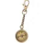 Compass Key Chain | Antiqued Brass