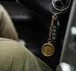 Compass Key Chain | Antiqued Brass