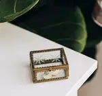 Box | Etched Star | Antiqued Brass