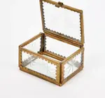 Box | Etched Star | Antiqued Brass