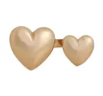 Ring | Hearts Duo | Bronze | Adjustable