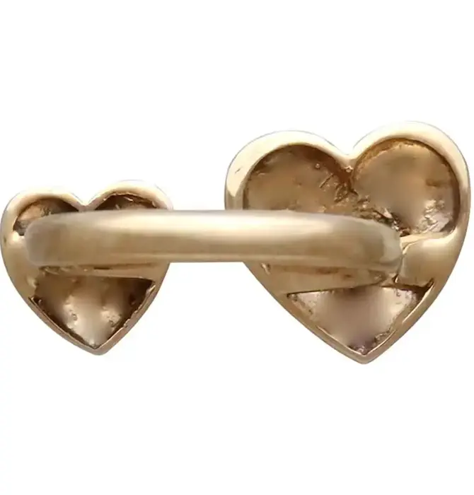 Ring | Hearts Duo | Bronze | Adjustable