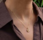 Necklace | Wax Seal Heart | Gold Filled/Bronze | 18"