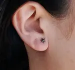 Earrings | Six Pointed Star Stud | Sterling Silver