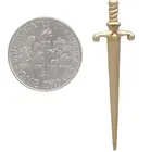 Earrings | Large Sword Post | Bronze