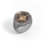 Ring | Compass Signet | Mixed Metal