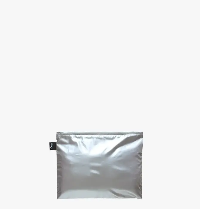 Bags | Metallic Zip Pocket | Set of 3