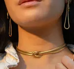 Necklace | Gold Loop Choker | 18KGP