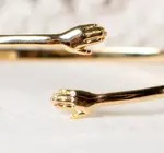 Bracelet Cuff | I Wanna Hold Your Hand | 24KGP