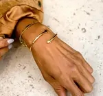 Bracelet Cuff | I Wanna Hold Your Hand | 24KGP