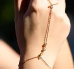 Hand Chain | Shimmer CZ Stones | 18KGP