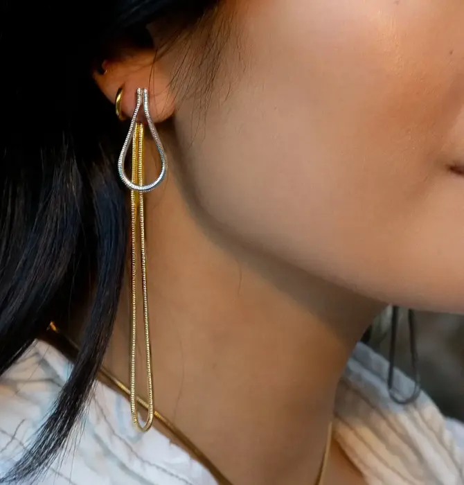 Earrings | Slipknot Jacket | 18KGP + Stainless Steel