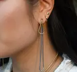 Earrings | Slipknot Jacket | 18KGP + Stainless Steel