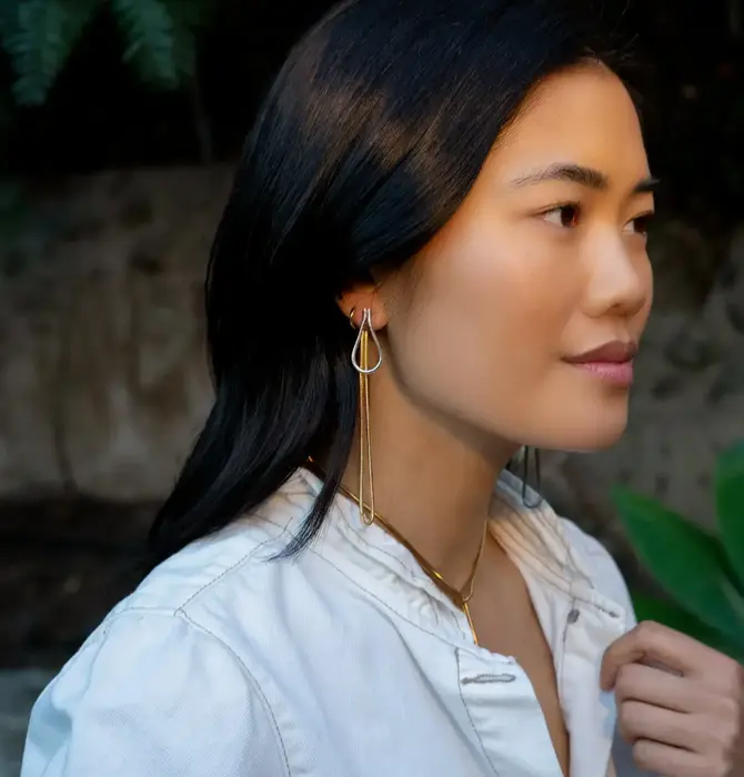 Earrings | Slipknot Jacket | 18KGP + Stainless Steel