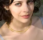 Necklace | 5-Layered Snake Chain | 18KGP