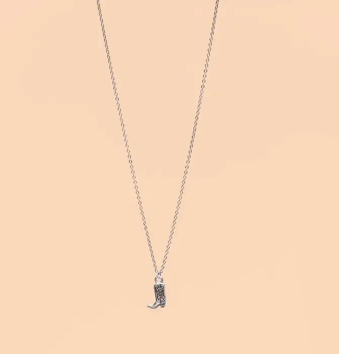 Necklace | Cowboy Boot | Silver Plated
