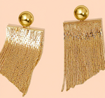 Earrings Jackets | Glimmer | Gold Stone | 18KGP