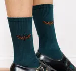 Socks | Teal Moth | Crew