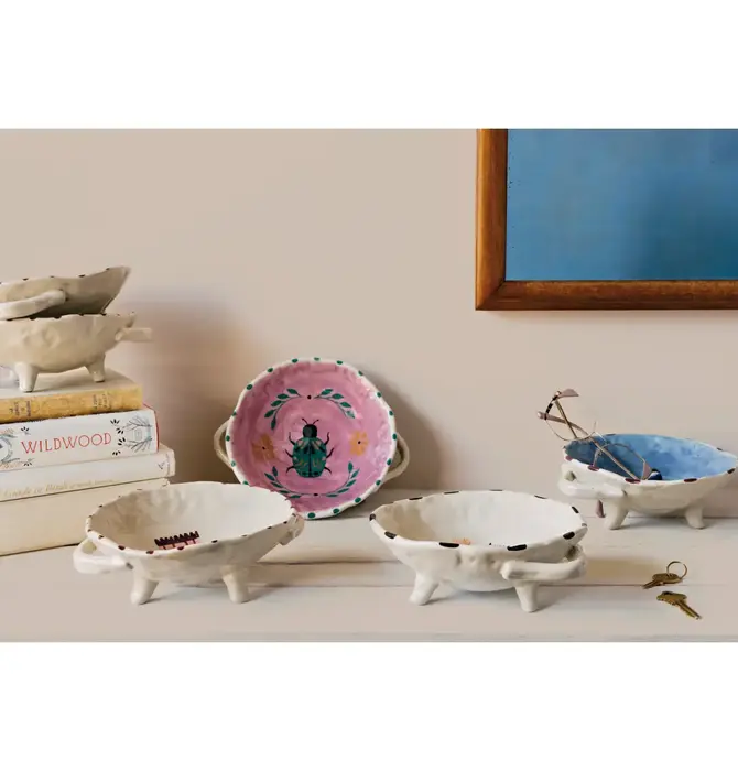 Bowl | Footed | Stoneware | Amulet