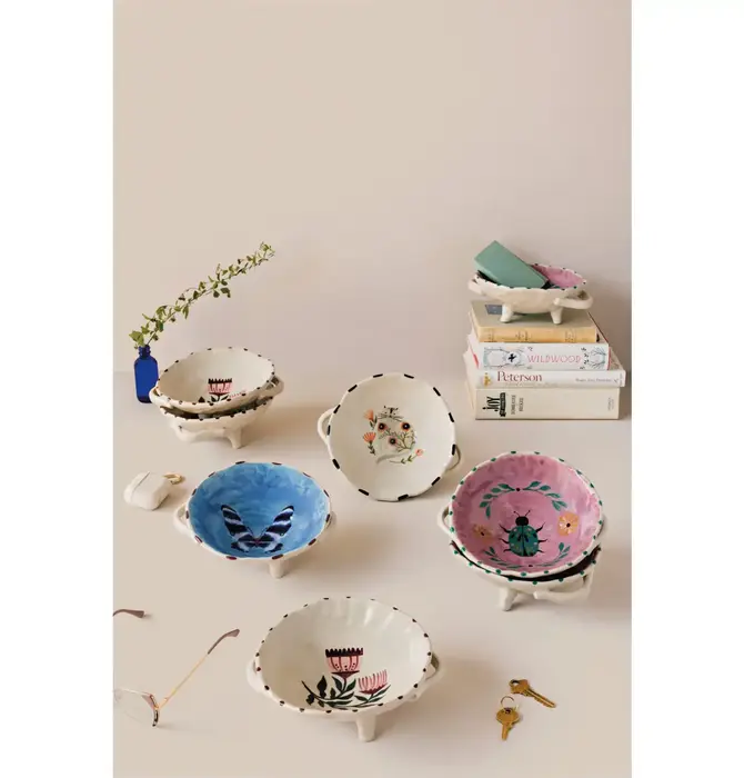 Bowl | Footed | Stoneware | Aurora