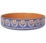 Serving Bowl | Teppi Imprint | Blue + Terracotta
