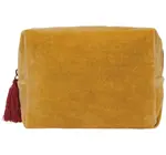 Pouch | Embroidered Velvet | Venus | Ochre