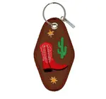 Keychain | Embroidered | Start Walkin' (Cowboy Boot)