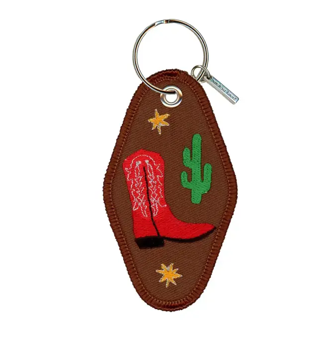 Keychain | Embroidered | Start Walkin' (Cowboy Boot)
