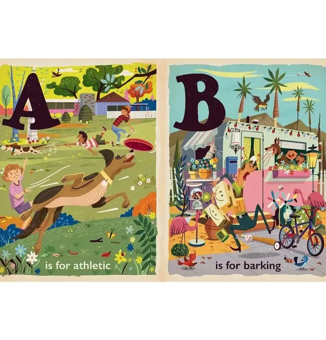 Board Book | Alphabet | D Is for Dogs