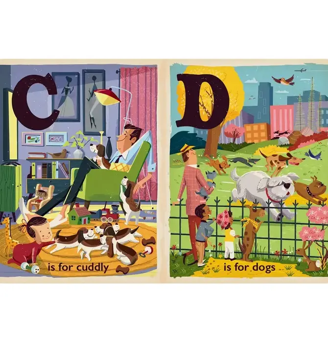 Board Book | Alphabet | D Is for Dogs
