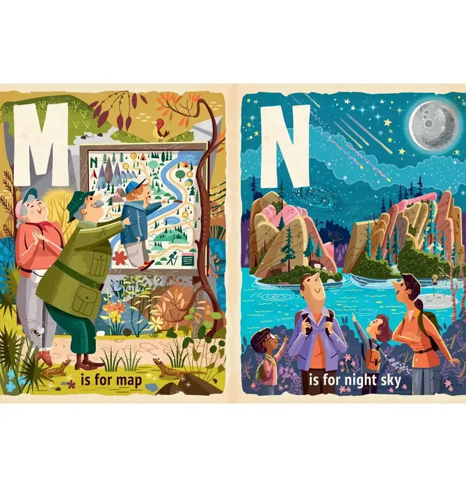 Board Book | Alphabet | H Is for Hiking
