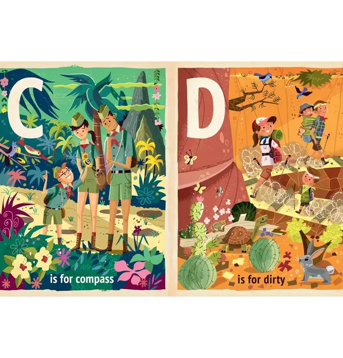 Board Book | Alphabet | H Is for Hiking