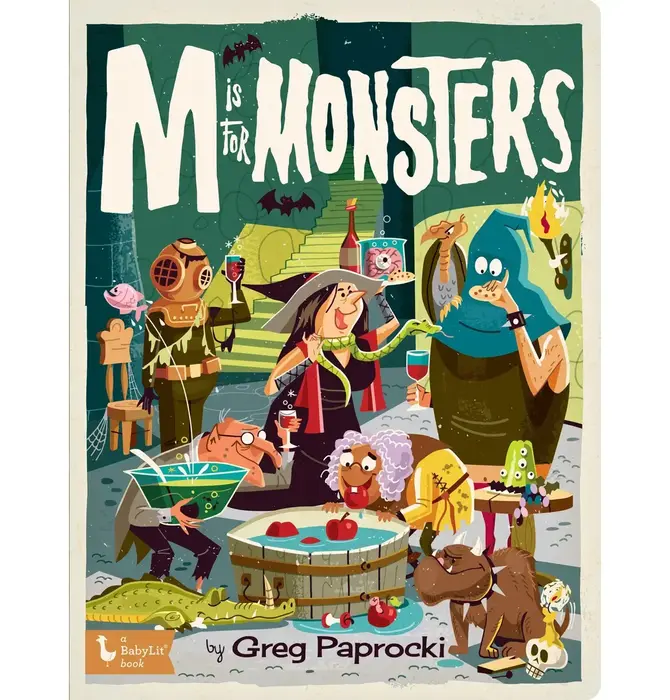 Board Book | Alphabet | M Is for Monsters