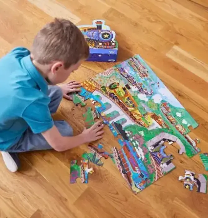Puzzle | 36-Piece Floor | All Aboard! Train