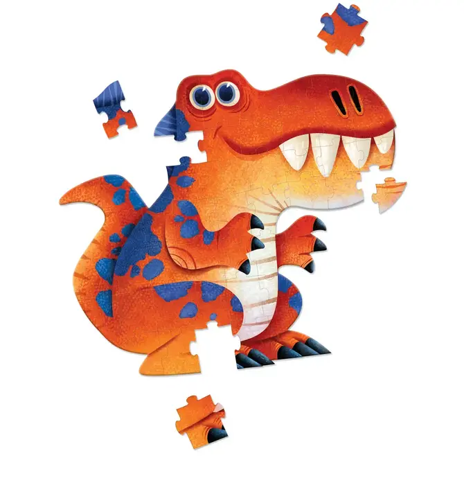 Puzzle | 48-Piece Jumbo Shaped | Dinosaur