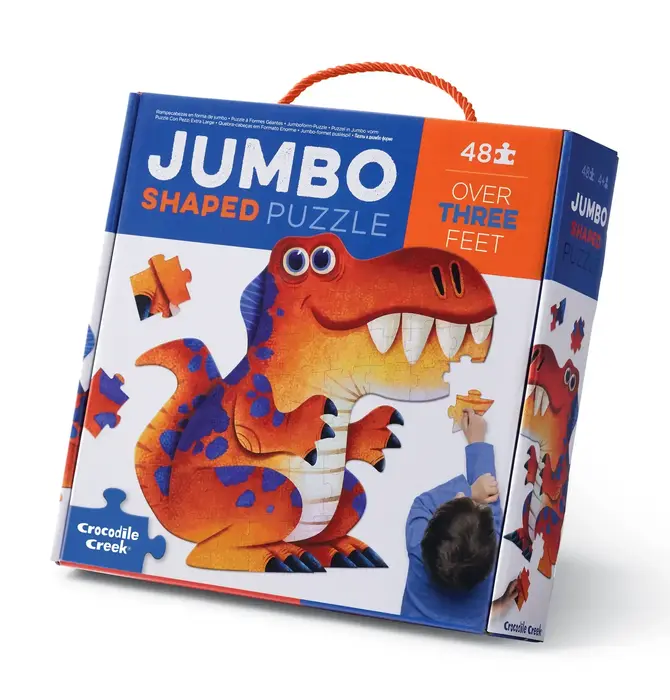 Puzzle | 48-Piece Jumbo Shaped | Dinosaur