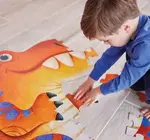 Puzzle | 48-Piece Jumbo Shaped | Dinosaur