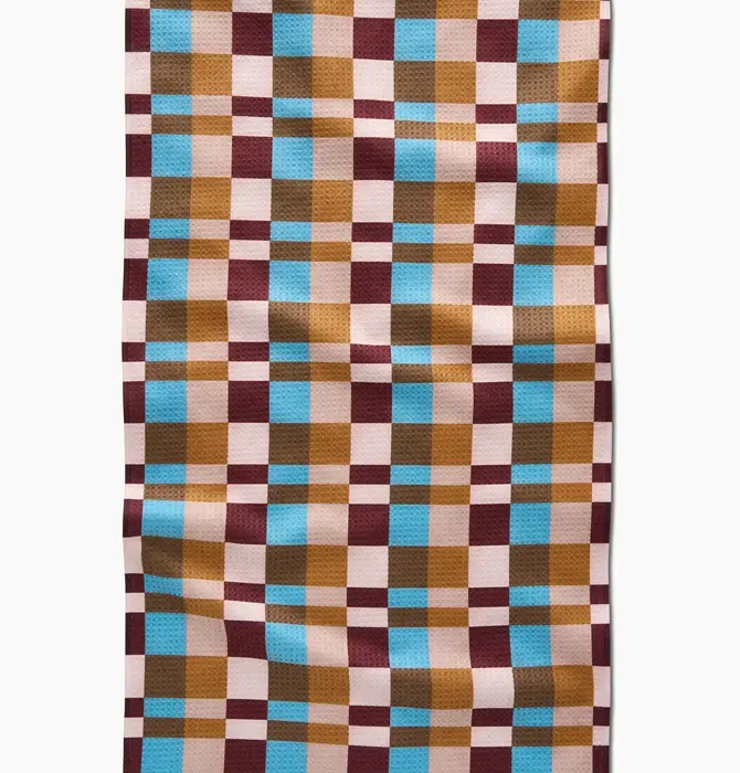 Tea Towel | Microfiber | Cozy Day Checkers