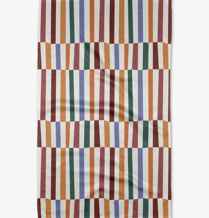 Tea Towel | Microfiber | Wonky Stripes