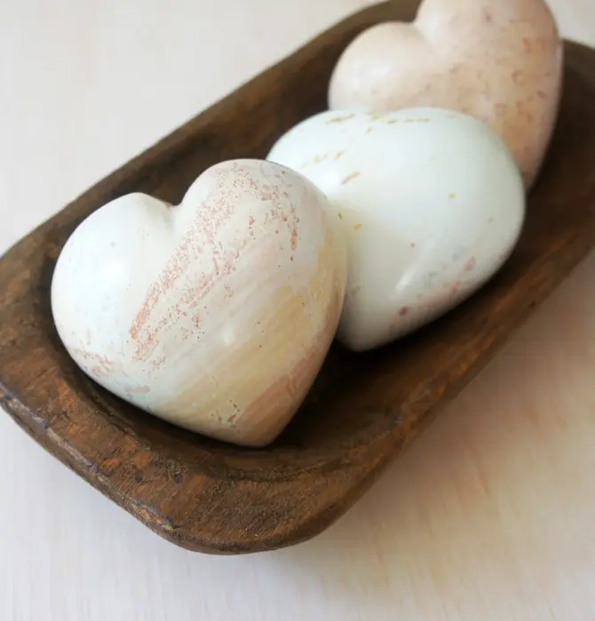 Paperweight | Large Heart | Natural Soapstone