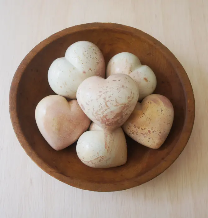 Paperweight | Large Heart | Natural Soapstone