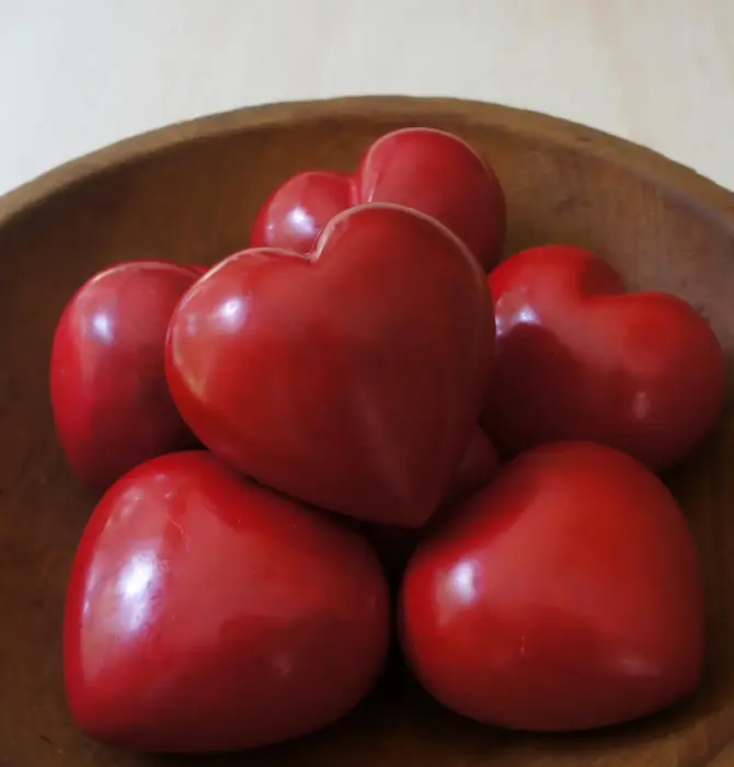 Paperweight | Large Heart | Red Soapstone