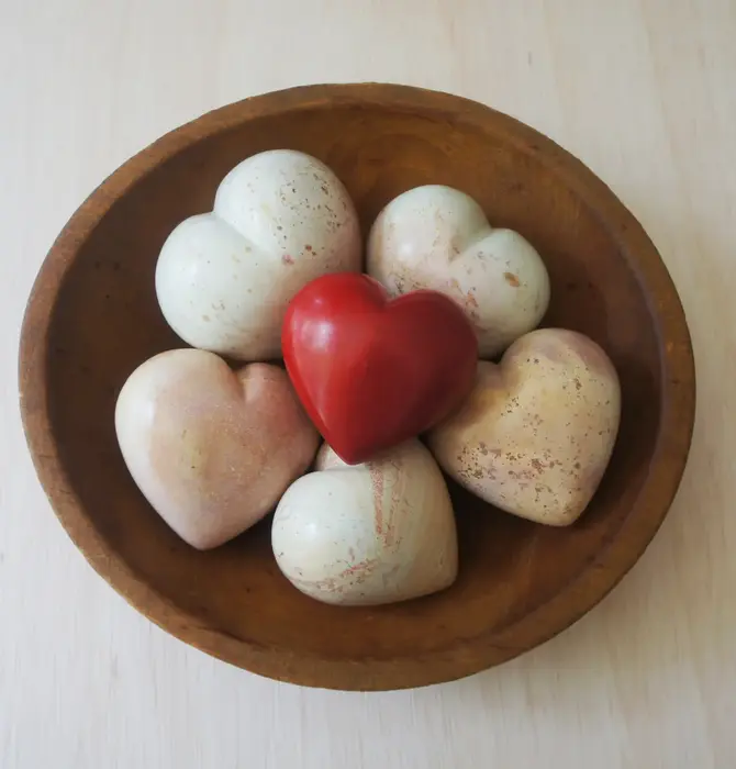 Paperweight | Large Heart | Red Soapstone