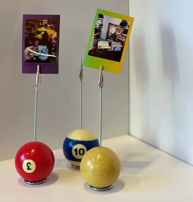 Photo Holder | Vintage Billiard Ball (Assorted)