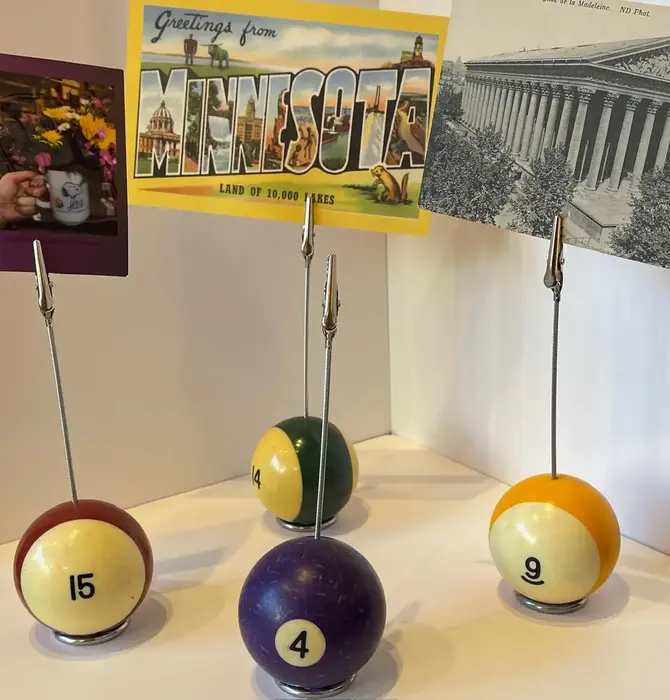 Photo Holder | Vintage Billiard Ball (Assorted)