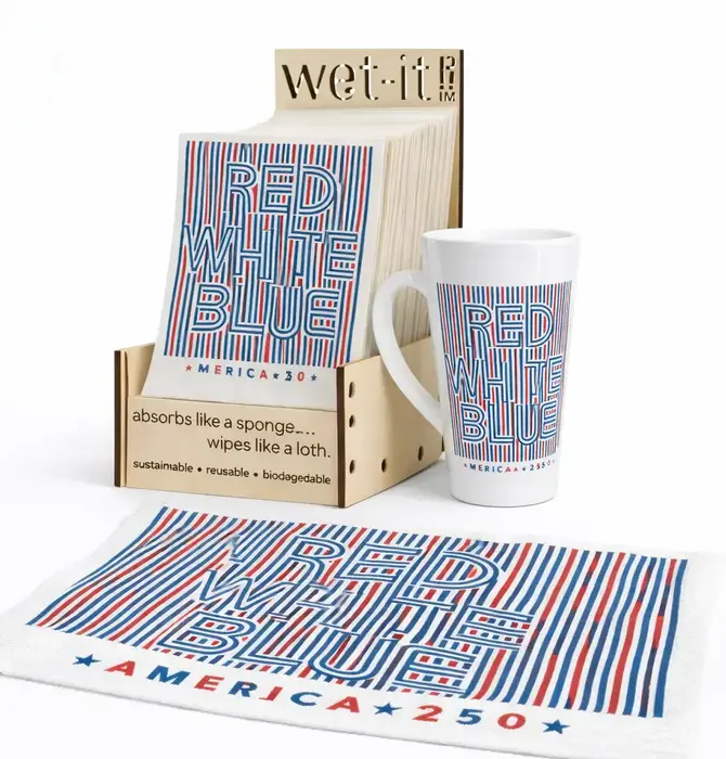 Tea Towel | Red White Blue Stripes | America 250™