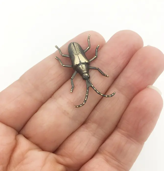 Brooch Pin | Longhorn Beetle